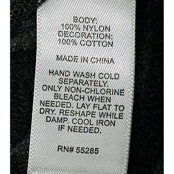 Express Black Sheer Lace Tank Top Women's Size XS Gothic Boho Embroidered Mesh - Picture 7 of 7